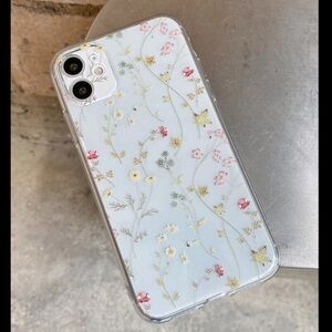 NEW - iPhone floral clear case
